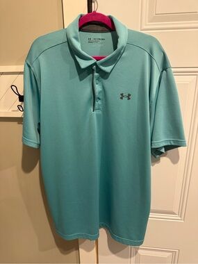 Under Armour Men's Teal Performance Polo